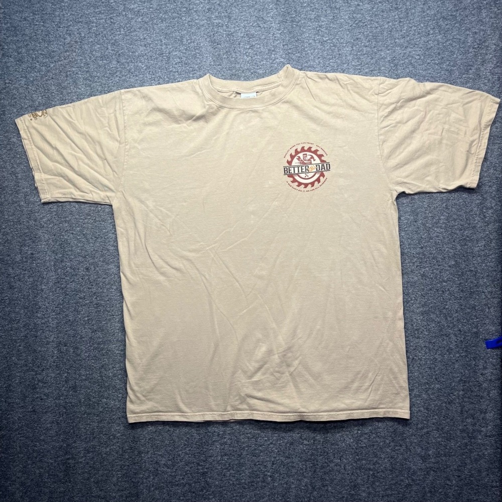 Crazy Shirts T-Shirt Mens XL Tan‎ Better Call Dad Graphic Funny Tee AXPG830